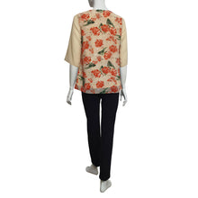 Load image into Gallery viewer, Joan Allen Floral Chiffon Overlay Blouse
