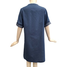 Load image into Gallery viewer, Joan Sports Denim Roll Tab Sleeve Dress
