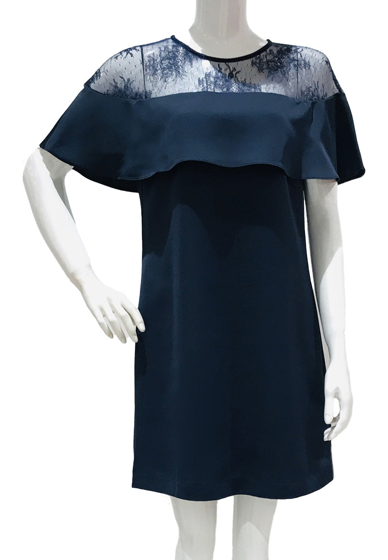 Arthur Yen Lace Cape Dress