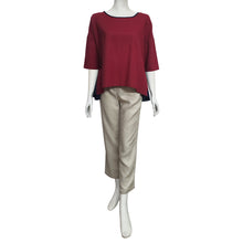 Load image into Gallery viewer, Anne Kelly Hi-lo Hem Linen Blouse
