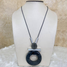 Load image into Gallery viewer, Silver &amp; Stones Long Necklace
