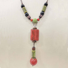 Load image into Gallery viewer, Resin Beads Dangle Necklace

