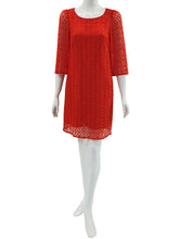 Load image into Gallery viewer, Joan Allen Lace Overlay Shift Dress
