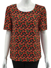 Load image into Gallery viewer, Joan Allen Short Sleeve Floral Blouse
