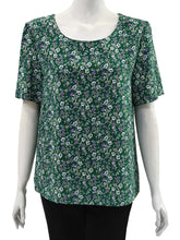 Load image into Gallery viewer, Joan Allen Short Sleeve Floral Blouse

