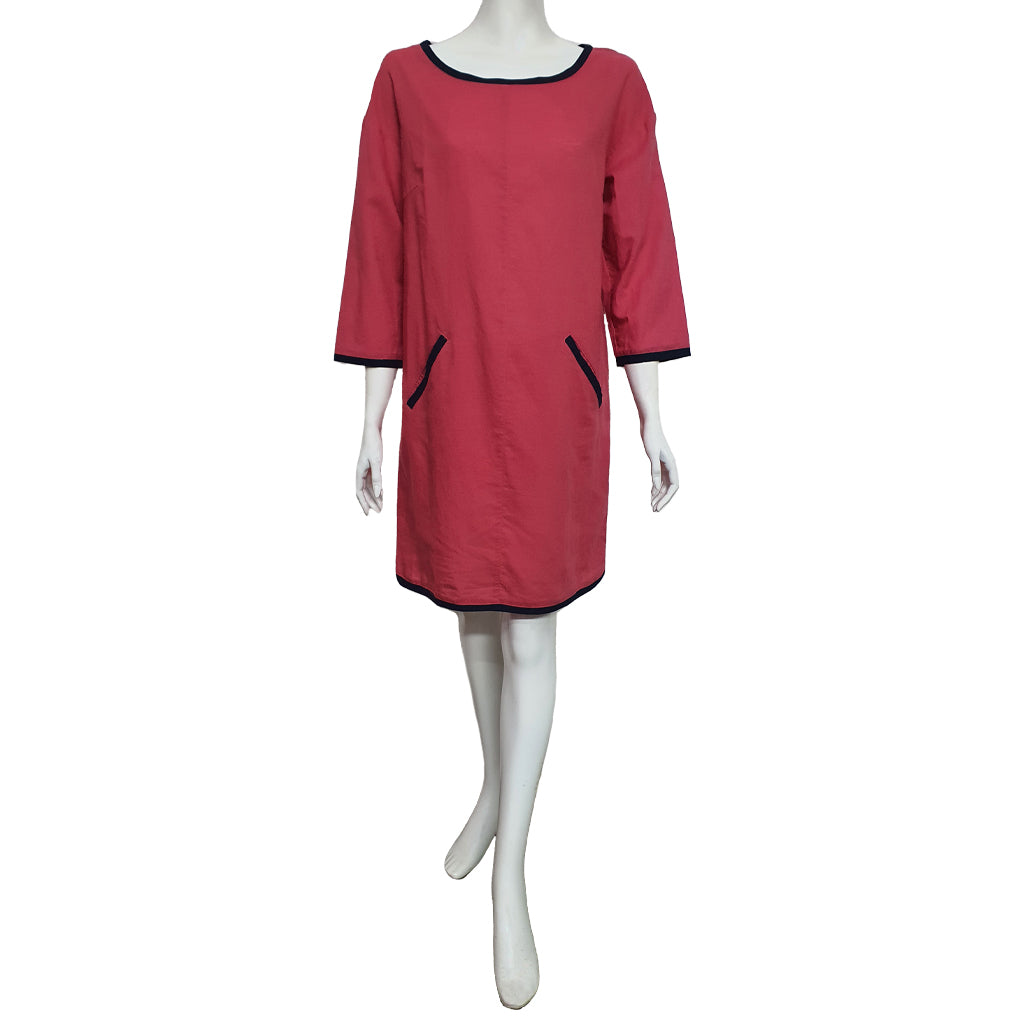 Anne Kelly Linen Front Pockets Dress