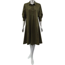 Load image into Gallery viewer, Anne Kelly Half-button Placket Shirt Dress
