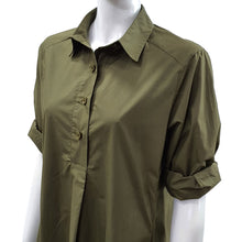 Load image into Gallery viewer, Anne Kelly Half-button Placket Shirt Dress

