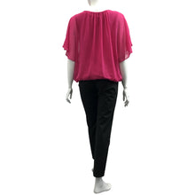 Load image into Gallery viewer, Arthur Yen Chiffon Butterfly Sleeve Blouse
