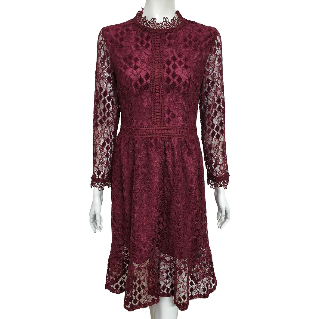 Arthur Yen Lace Overlay Dress